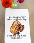 Shaking My Head Exercise Kitchen Towel