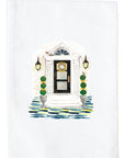 Front Door Facade Spring Kitchen Towel