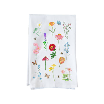 Floral Collage Kitchen Towel