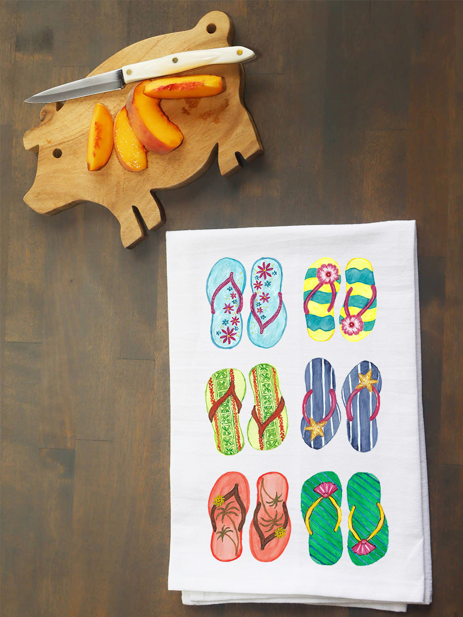 Flip Flops Summer Kitchen Towel