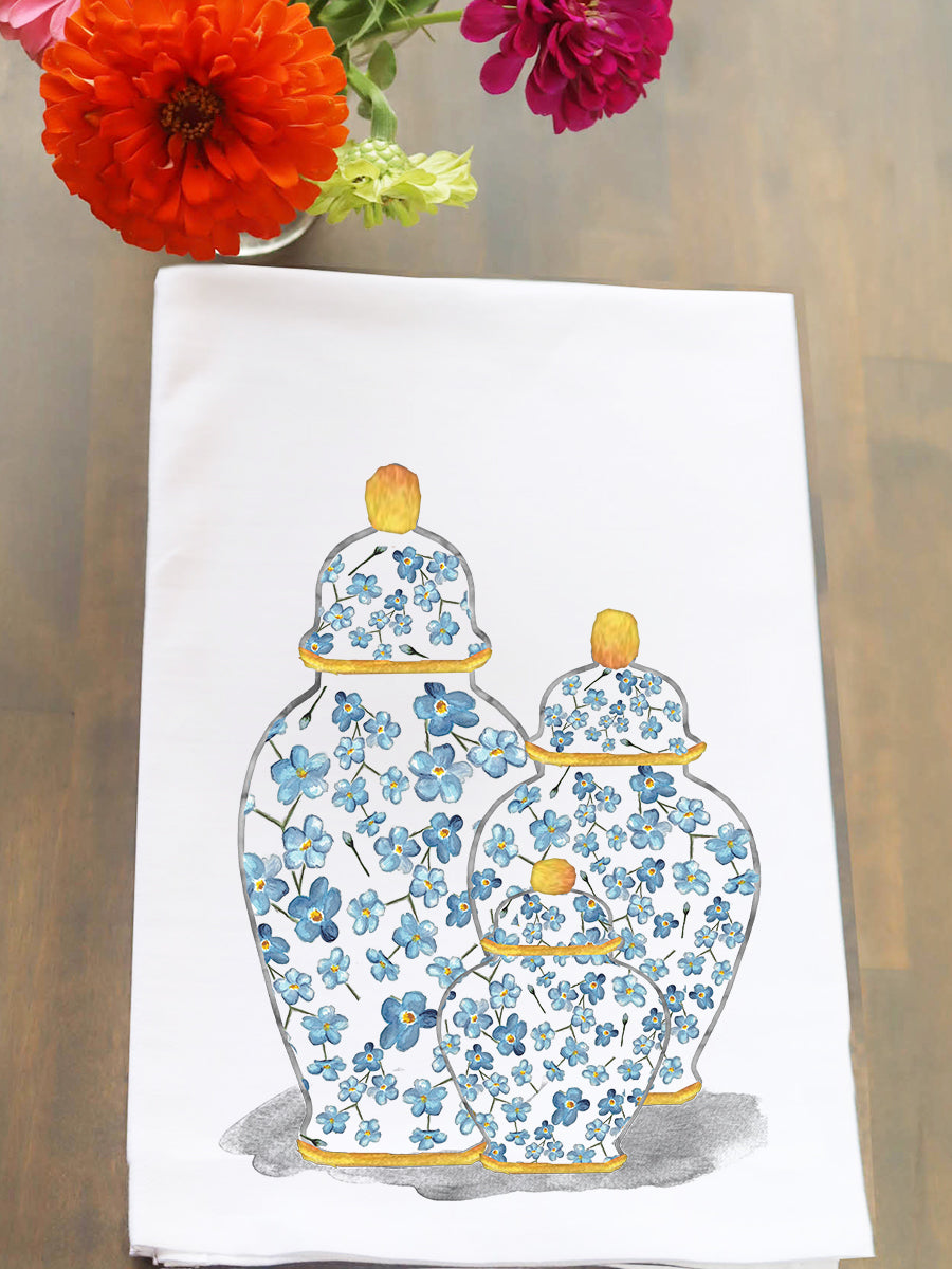 Forget Me Not Trio Kitchen Towel