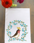 Robin With Butterfly Kitchen Towel