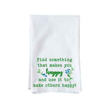 Find Something Happy Kitchen Towel