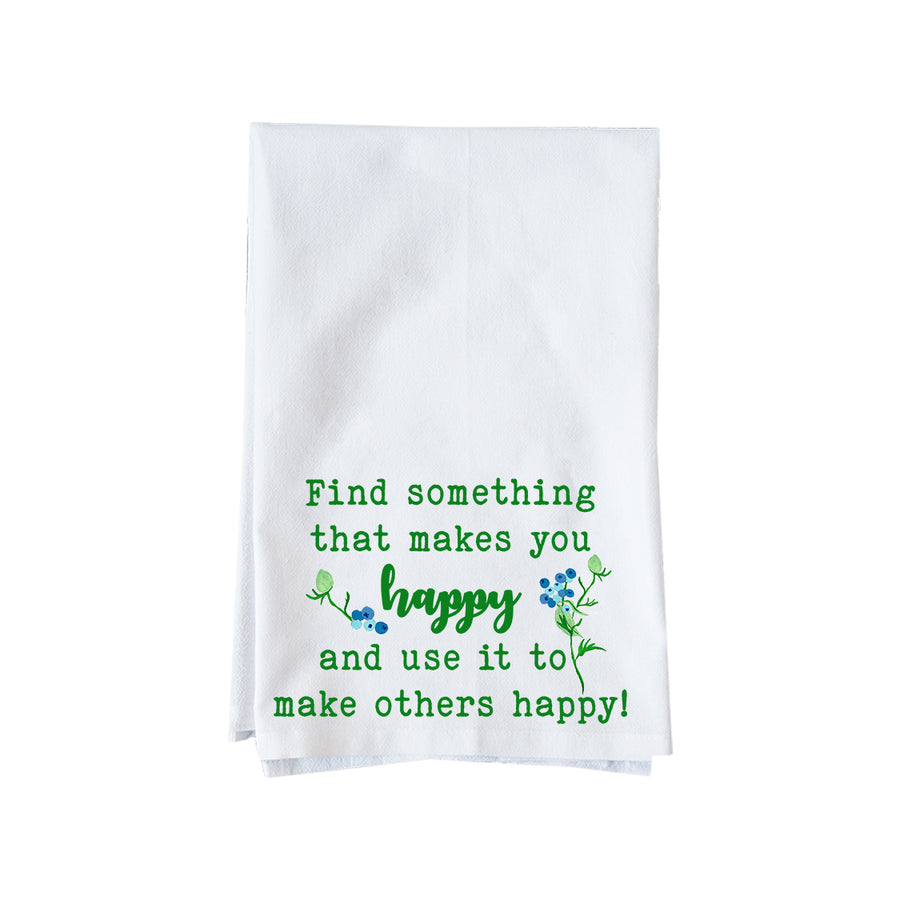 Find Something Happy Kitchen Towel