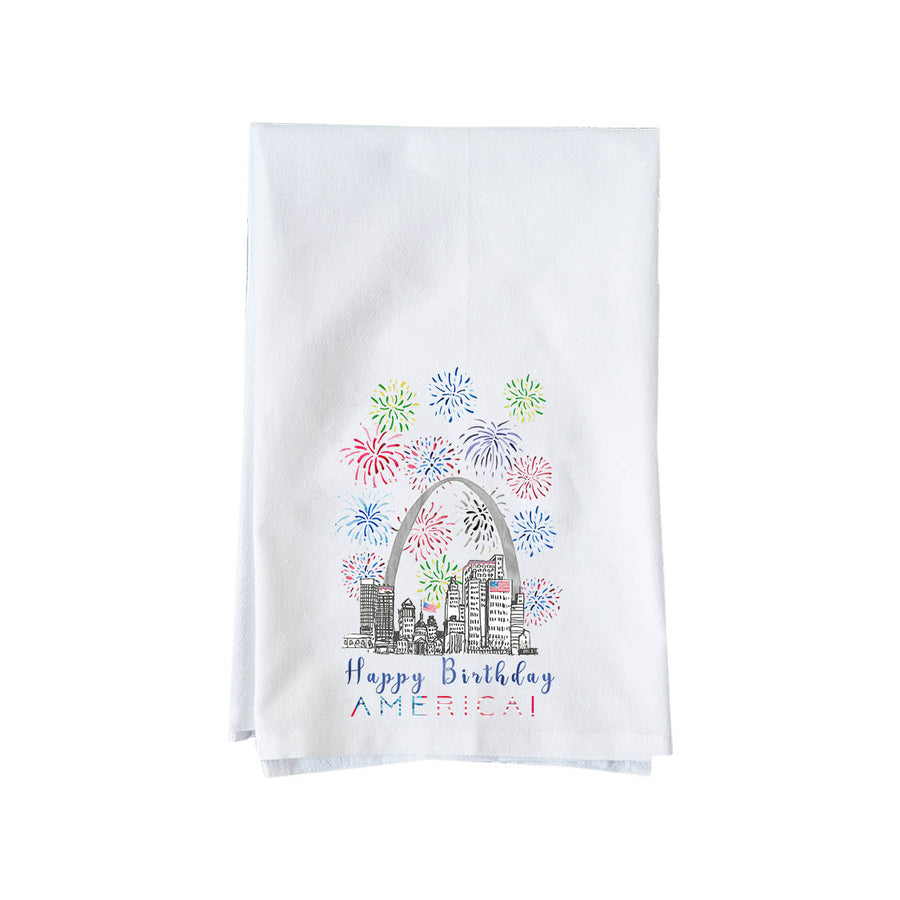 Fireworks STL Kitchen Towel