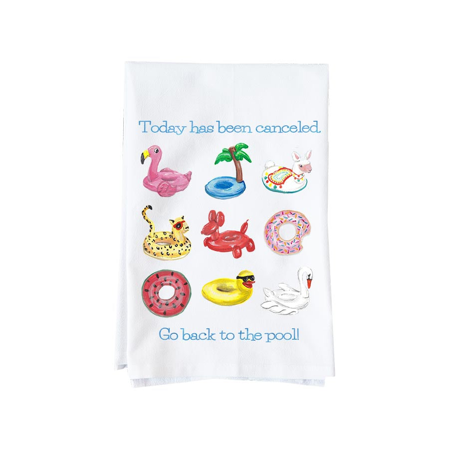 Go Back To The Pool Summer Kitchen Towel