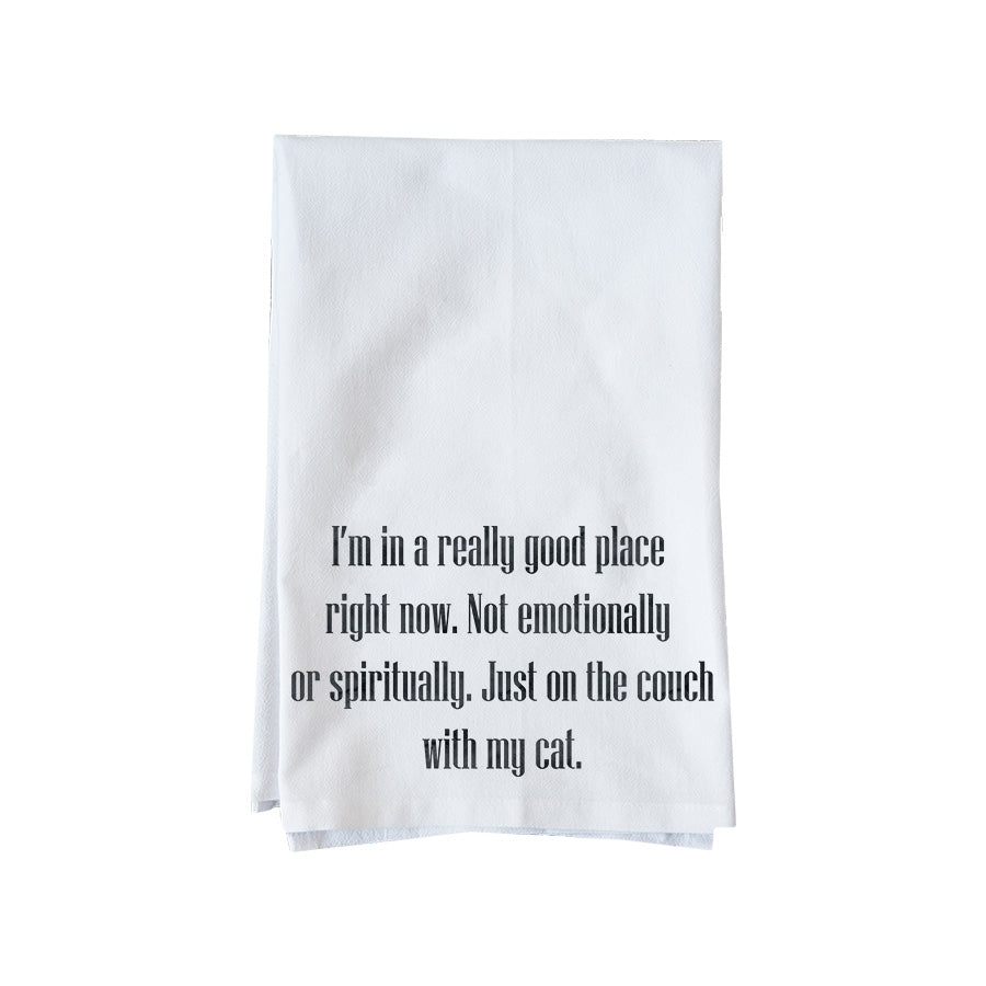Really Good Place Cat Kitchen Towel