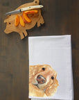 Golden Peeking Corner Kitchen Towel