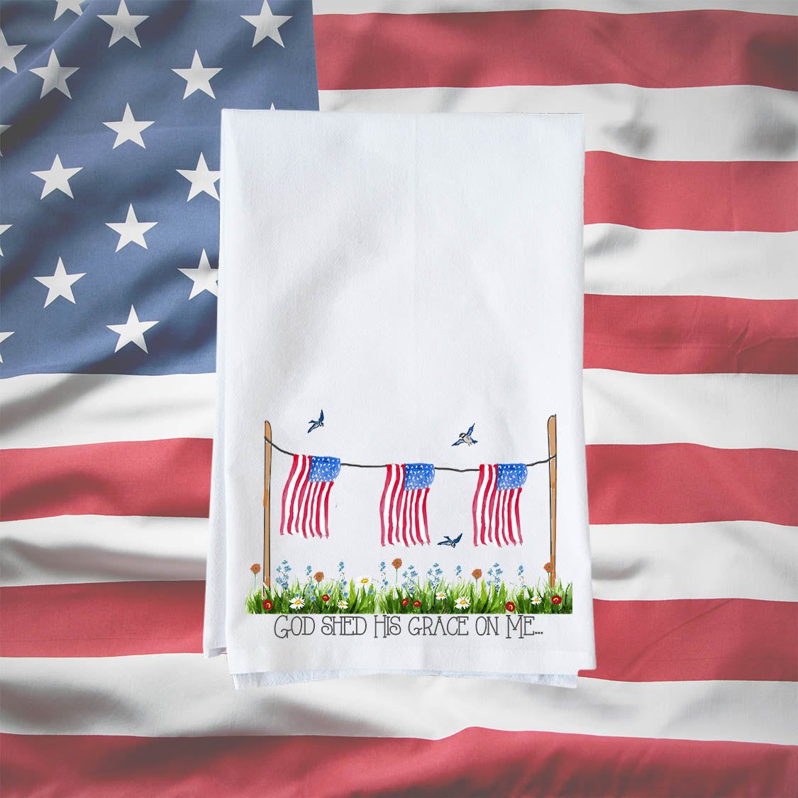 God Shed His Grace Kitchen Towel