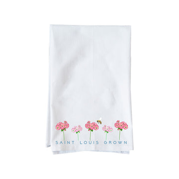 Saint Louis Grown Geraniums Kitchen Towel