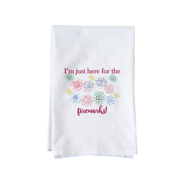 Here For The Fireworks Kitchen Towel