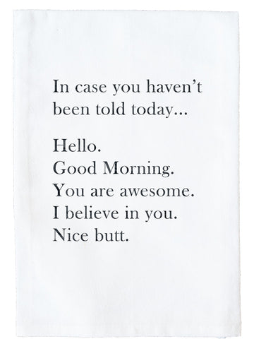 Hello Good Morning Kitchen Towel