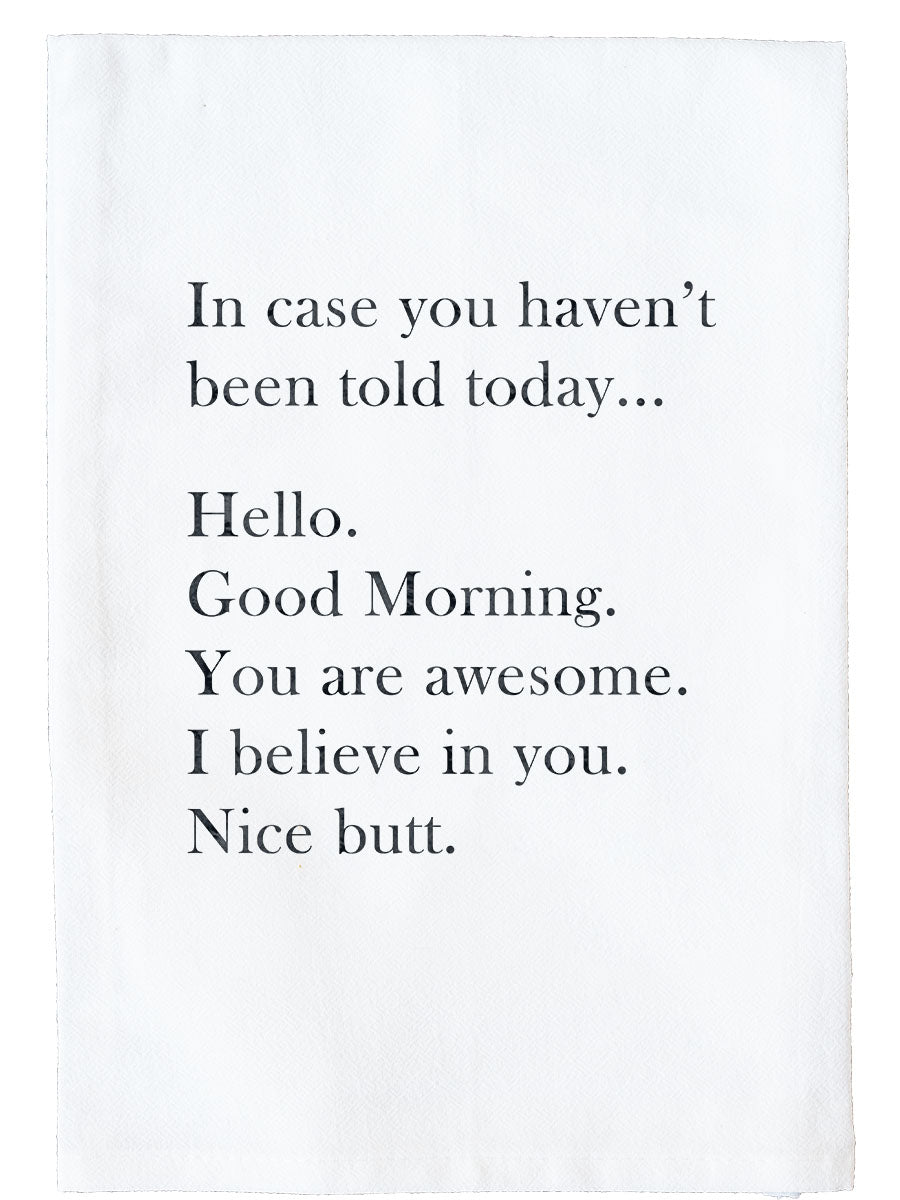 Hello Good Morning Kitchen Towel