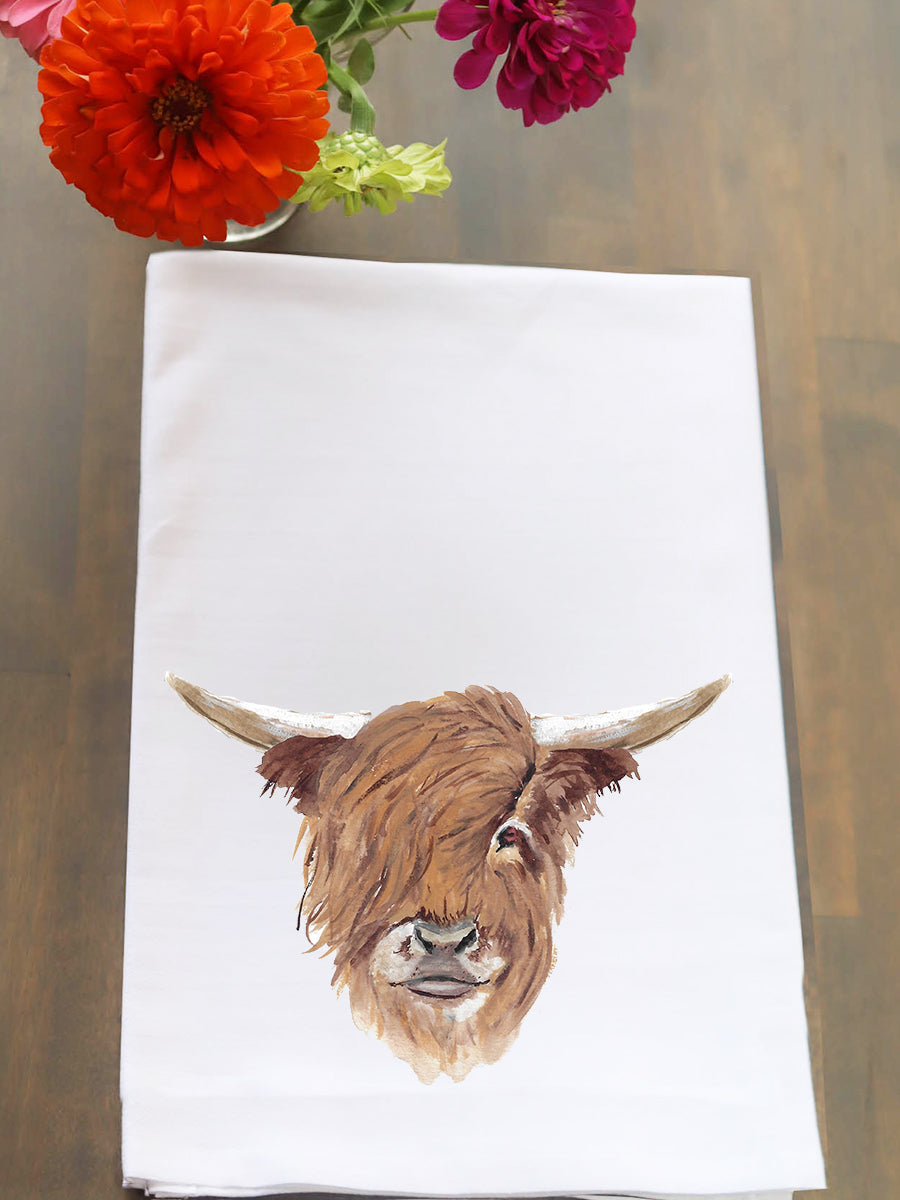 Highland Cow Kitchen Towel