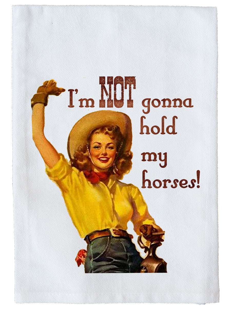 Hold My Horses Kitchen Towel