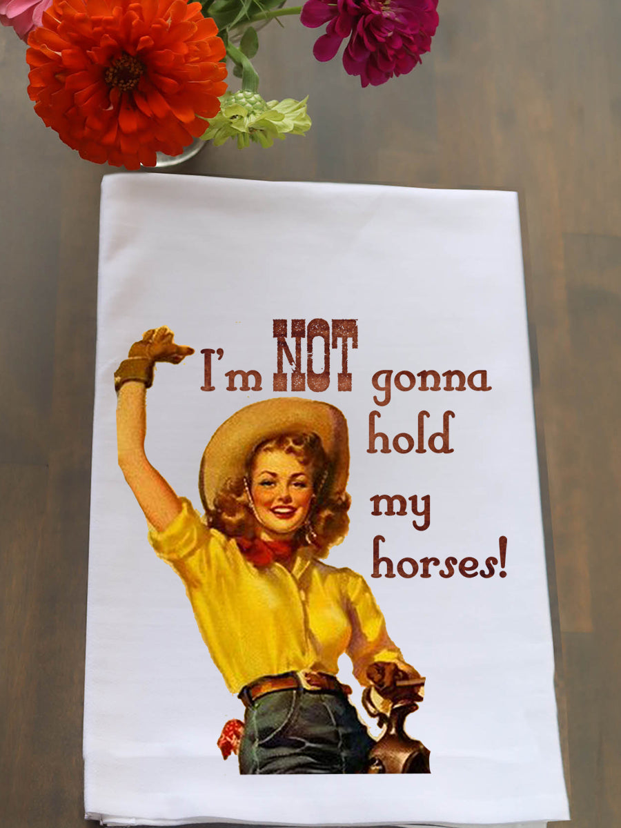 Hold My Horses Kitchen Towel