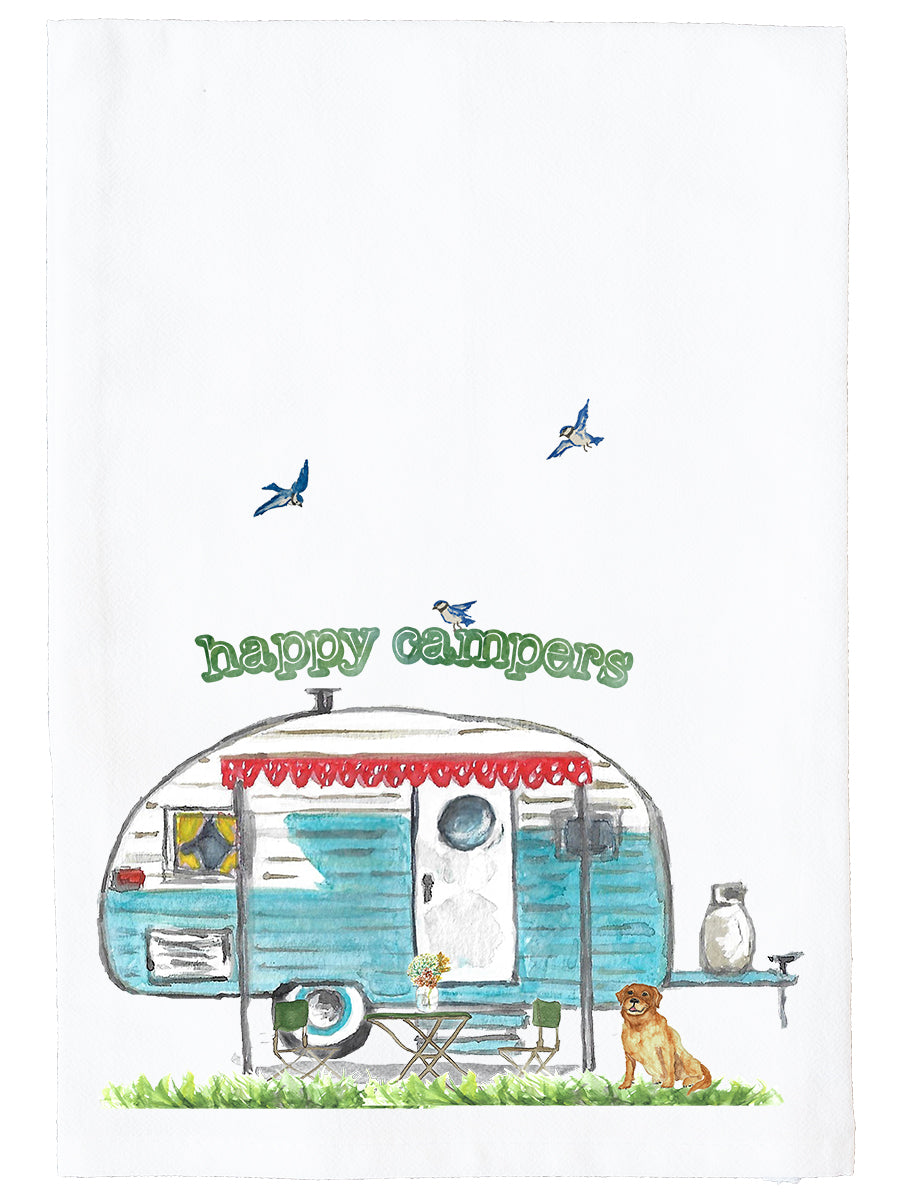 Happy Camper Kitchen Towel