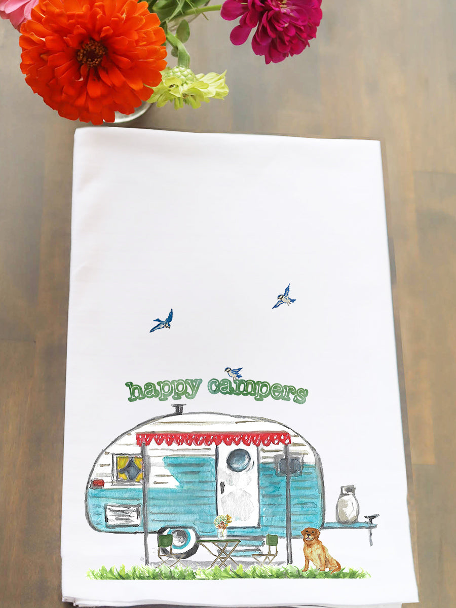 Happy Camper Kitchen Towel