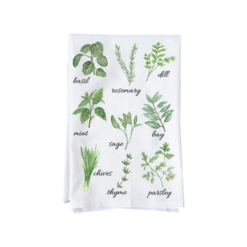 Herb Collage Kitchen Towel