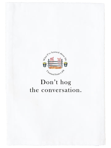 Hog The Conversation Kitchen Towel