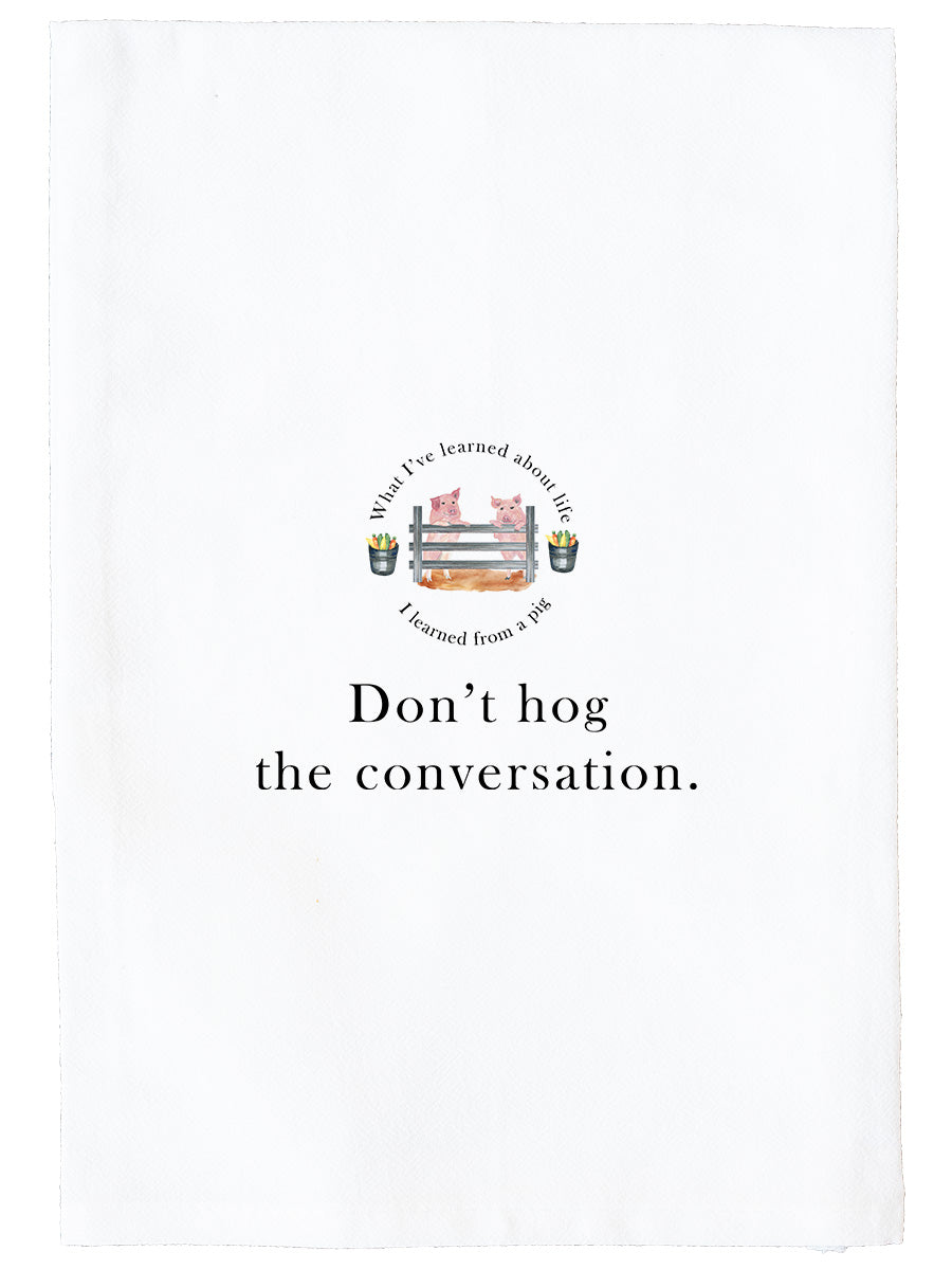 Hog The Conversation Kitchen Towel