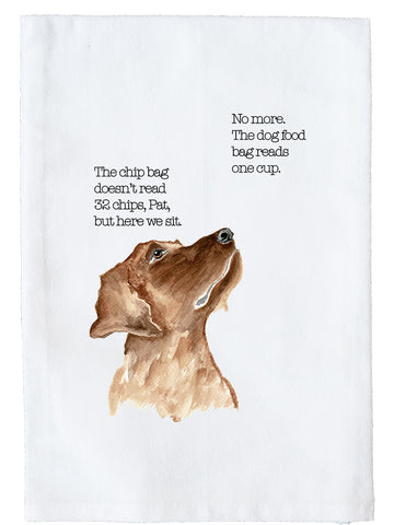 Here We Sit Kitchen Towel