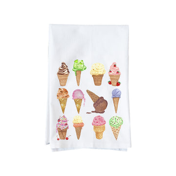 Ice Cream Collage Summer Kitchen Towel