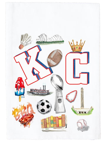 Kansas City Super Bowl Champs Collage Kitchen Towel
