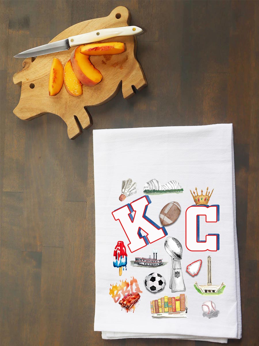 Kansas City Super Bowl Champs Collage Kitchen Towel