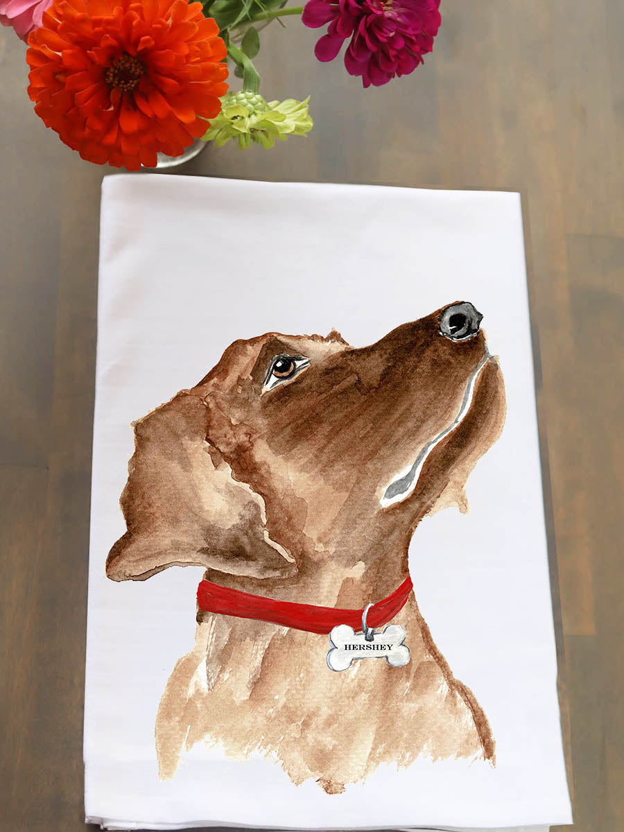 Personalized Labrador Retriever Kitchen Towel