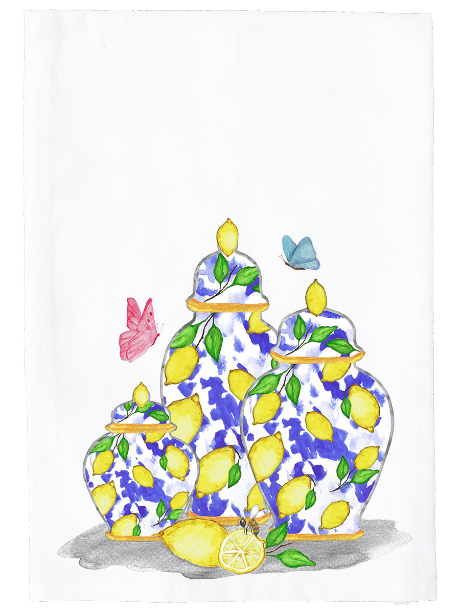 Lemon Ginger Jars Kitchen Towel