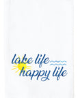 Lake Life Happy Life Kitchen Towel
