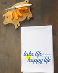 Lake Life Happy Life Kitchen Towel
