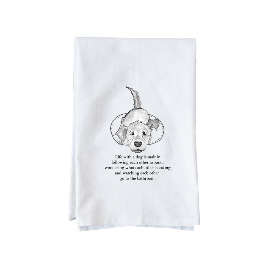Life With A Dog Kitchen Towel