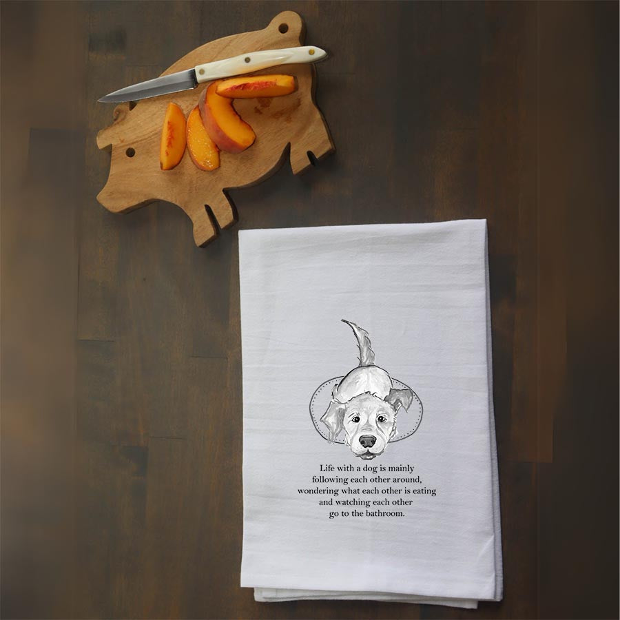 Life With A Dog Kitchen Towel