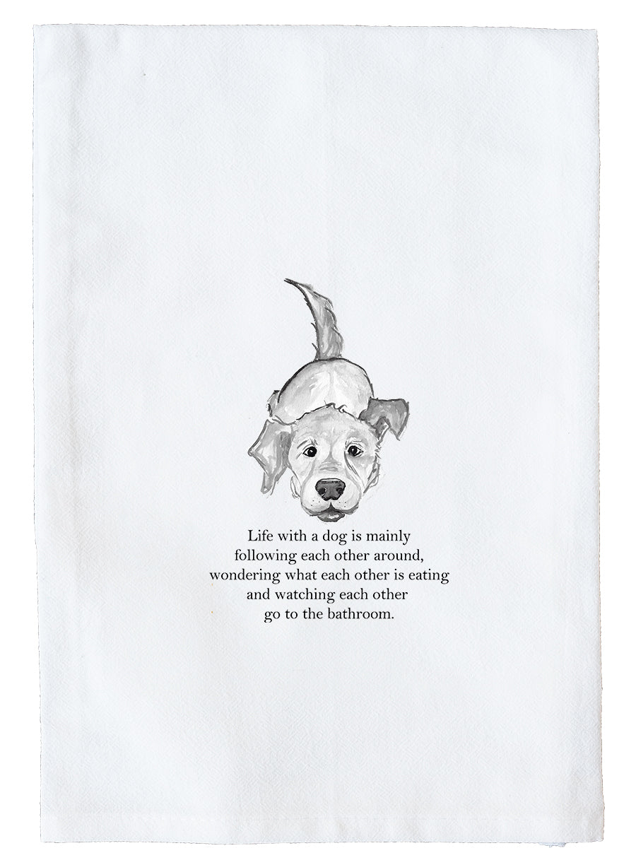 Life With A Dog Kitchen Towel