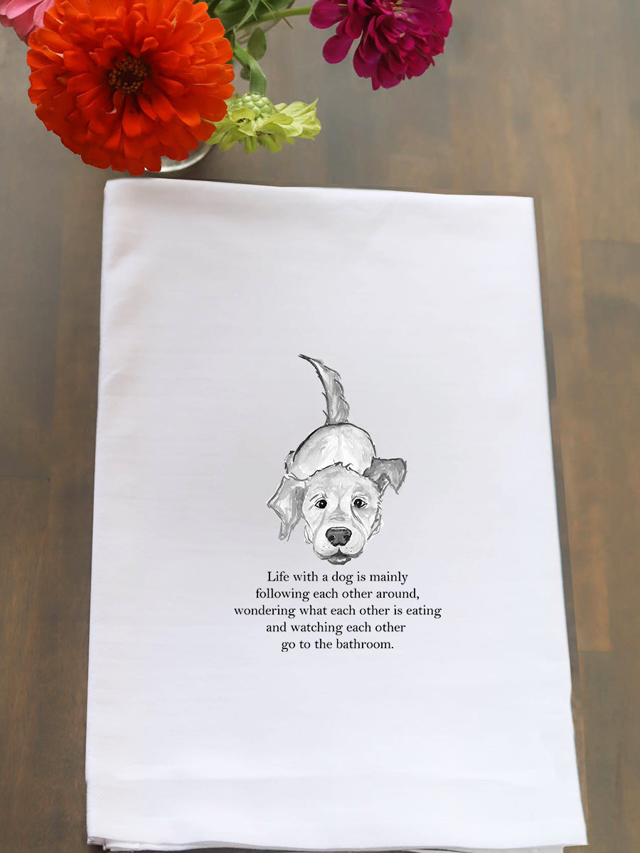 Life With A Dog Kitchen Towel