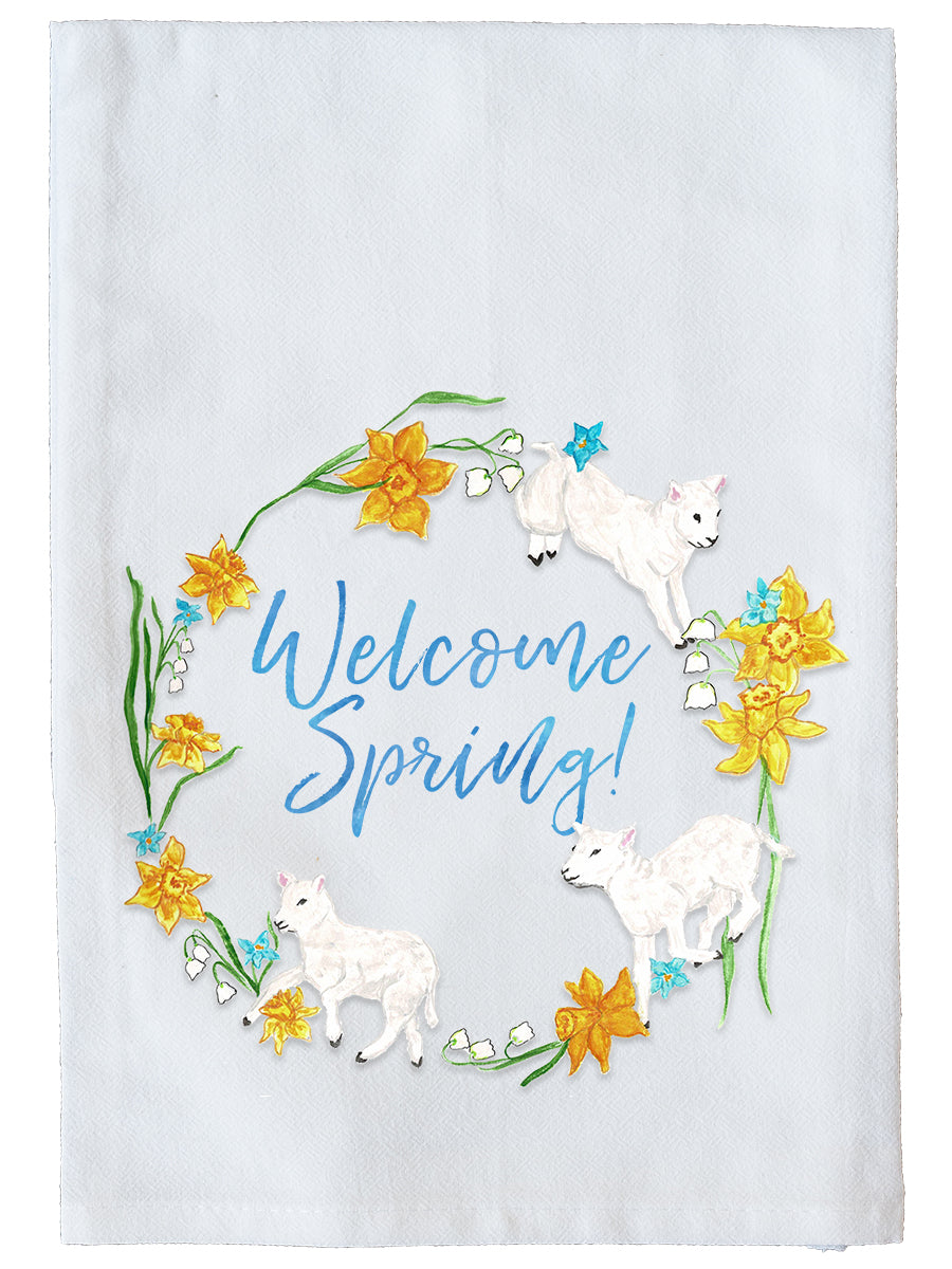 March Wreath with Options Kitchen Towel