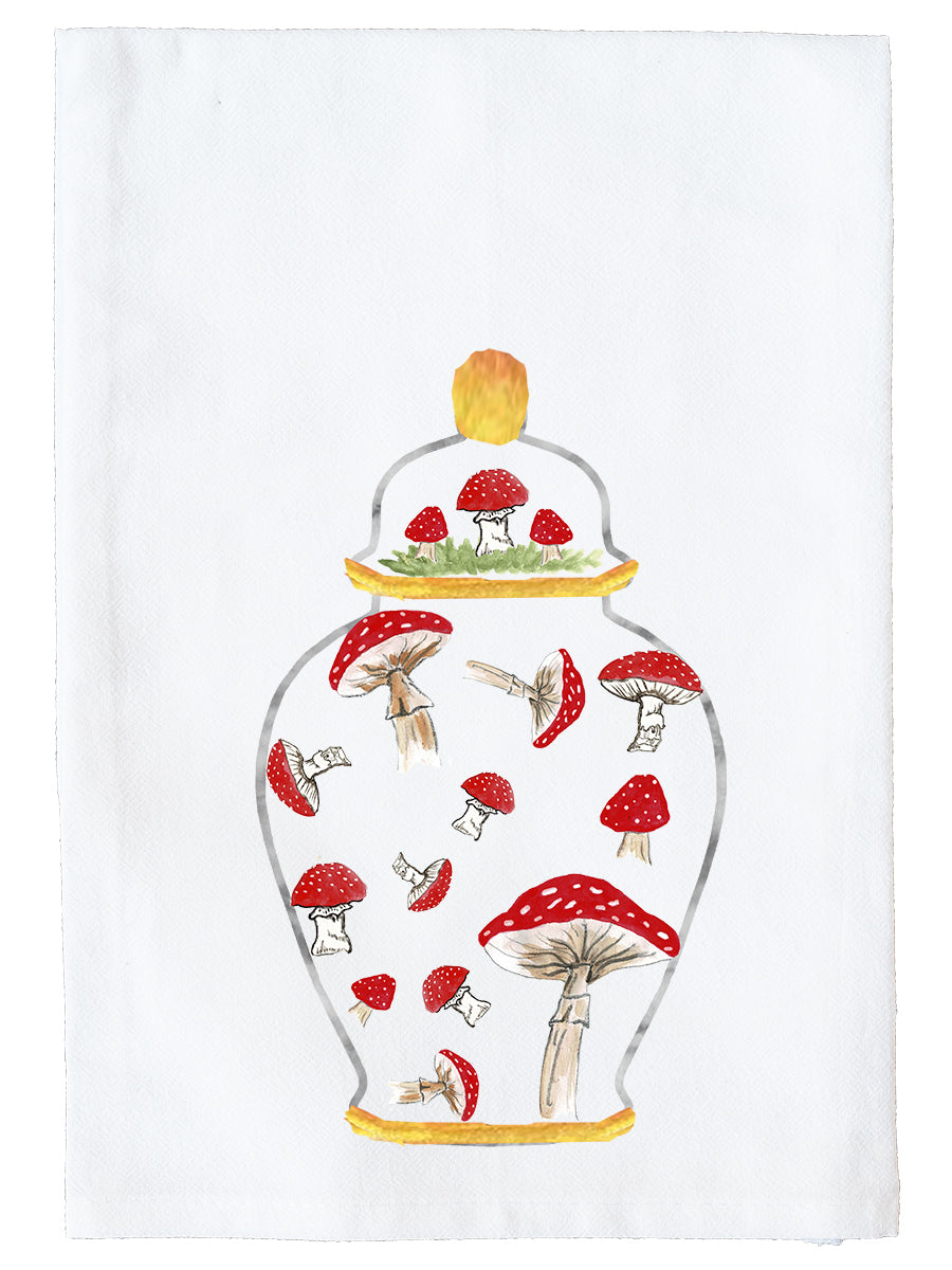 Mushroom Ginger Jars Kitchen Towel