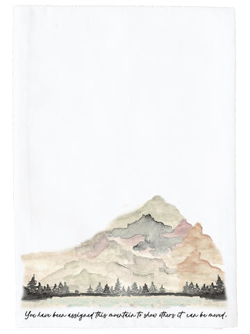 Moved This Mountain Kitchen Towel