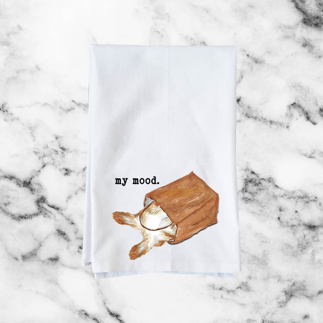 My mood cat Kitchen Towel