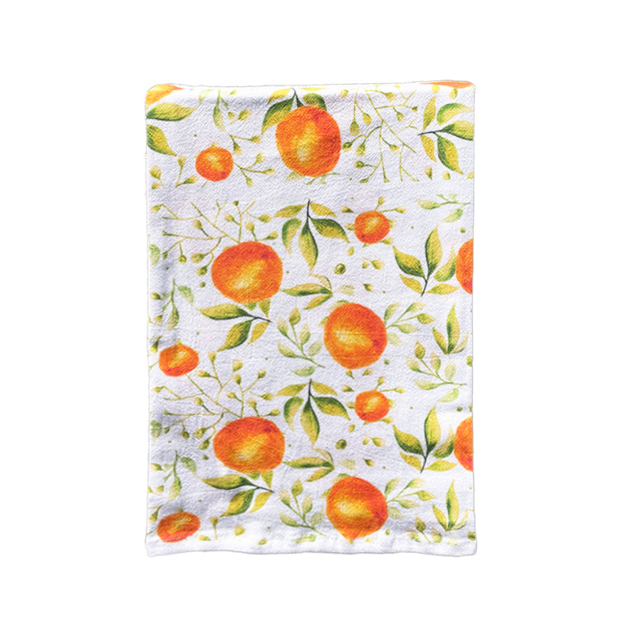 Orange Collage All Over Print Kitchen Towel