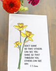 Others Can See Him C S Lewis Quote Floral Kitchen Towel