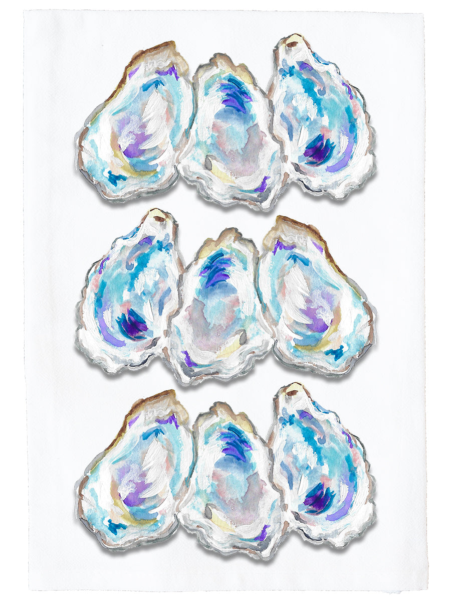 Oyster Collage Kitchen Towel