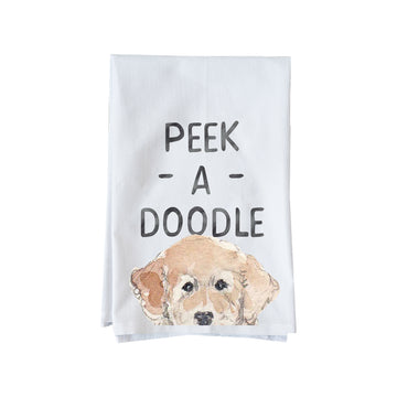 Peek-A-Doodle Kitchen Towel