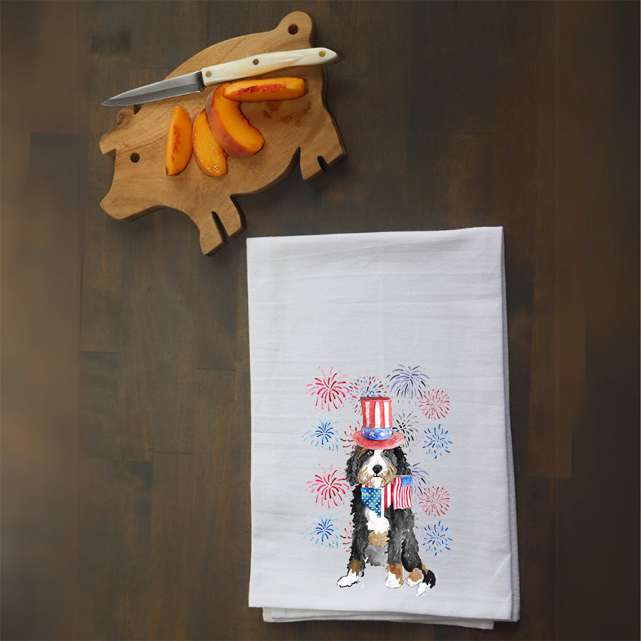 Patriotic Doodle Kitchen Towel