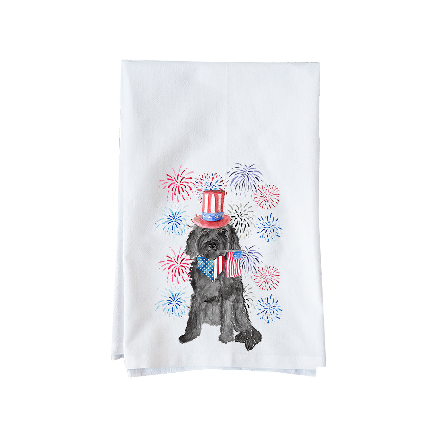 Patriotic Doodle Kitchen Towel