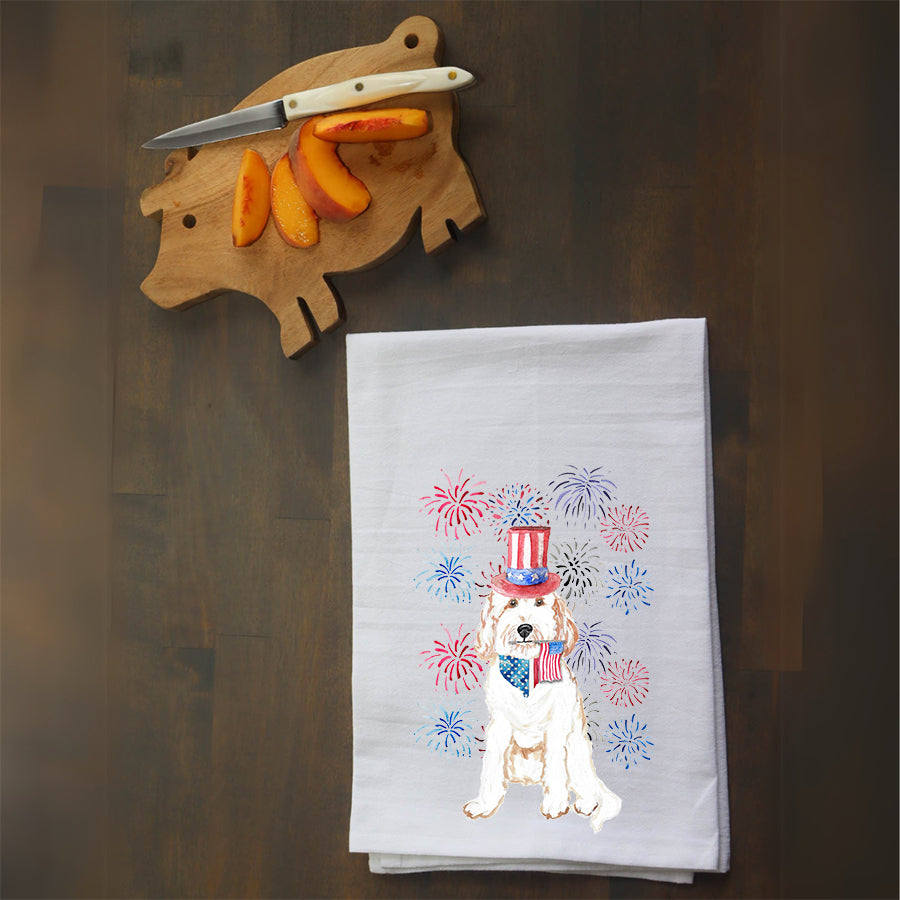 Patriotic Doodle Kitchen Towel