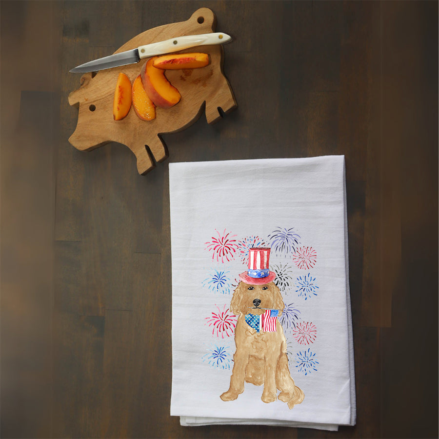 Patriotic Doodle Kitchen Towel