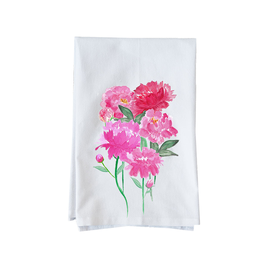 Peony Bunch Kitchen Towel